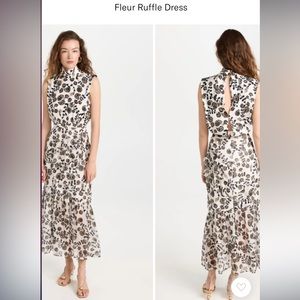 Saloni High neck tierd dress